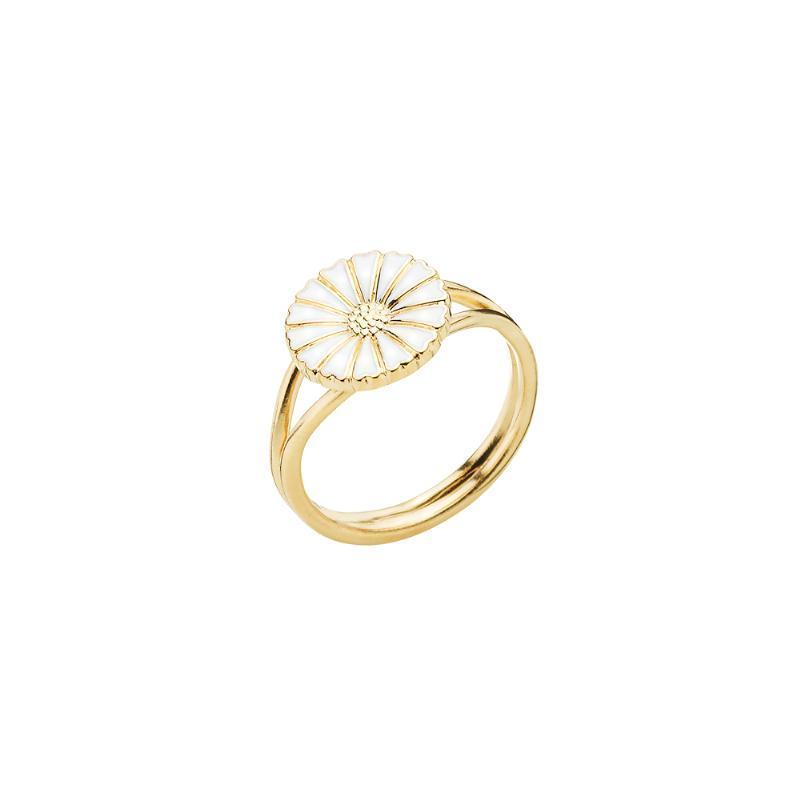 Lund Copenhagen Marguerit Ring M 1 Blomst - Forgyldt 51