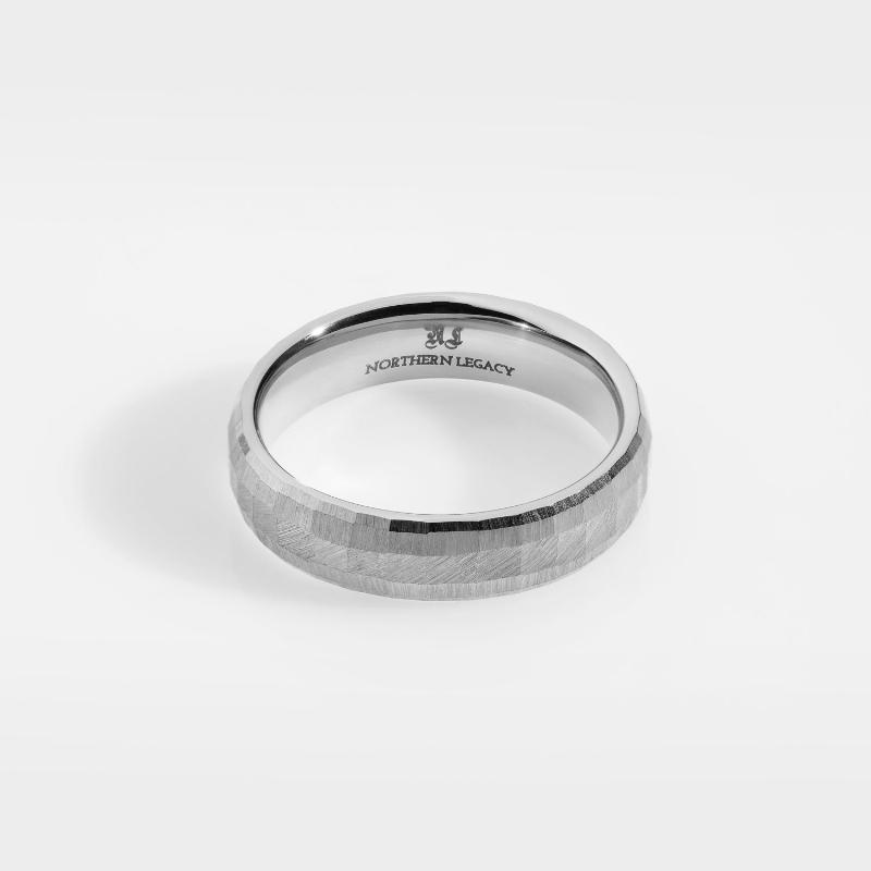Siempre Pudebånd - Sølv Ring - Str 6 - Herre