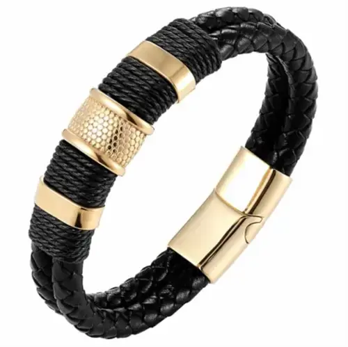 Db Golden Black Crawe Herrearmbånd