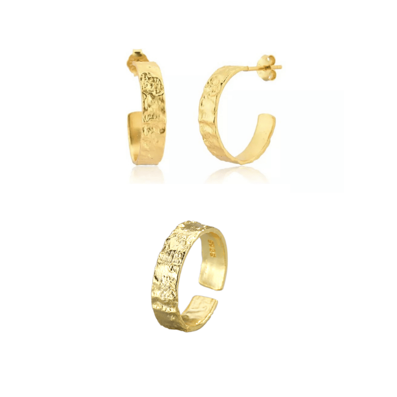 Amy Smykkesæt i 18k Guldforgyldning