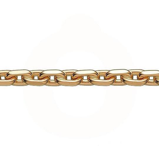 Bnh Anker Facet Halskæde 8 Karat 45 cm
