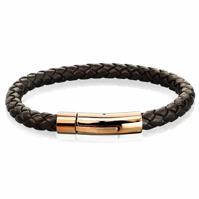 Xt Brown Imt Læderarmbånd - Ros?