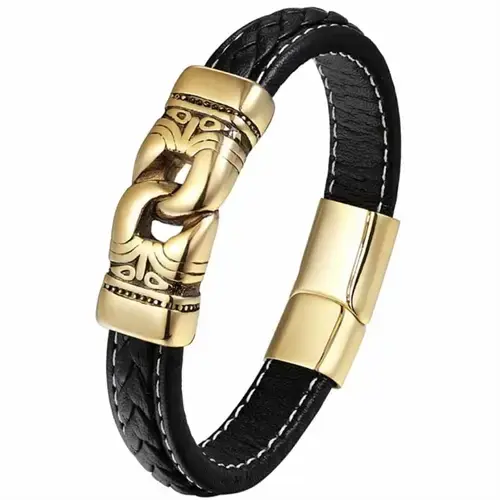 Sparkz Guld Armbånd i Imiteret Læder