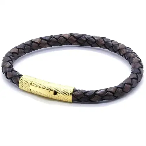 Lux Brown Læderarmbånd fra Elian