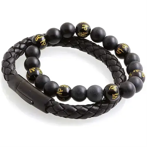 Strato Sign Læderarmbåndsæt med Unikke Design