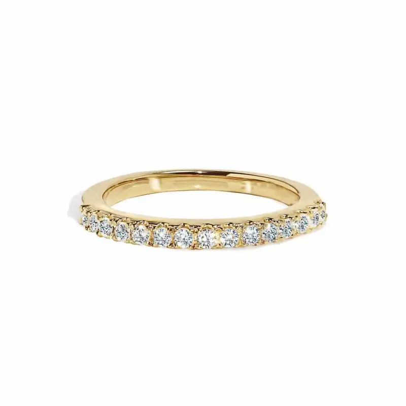 Diamantbesat Guld Alliancering