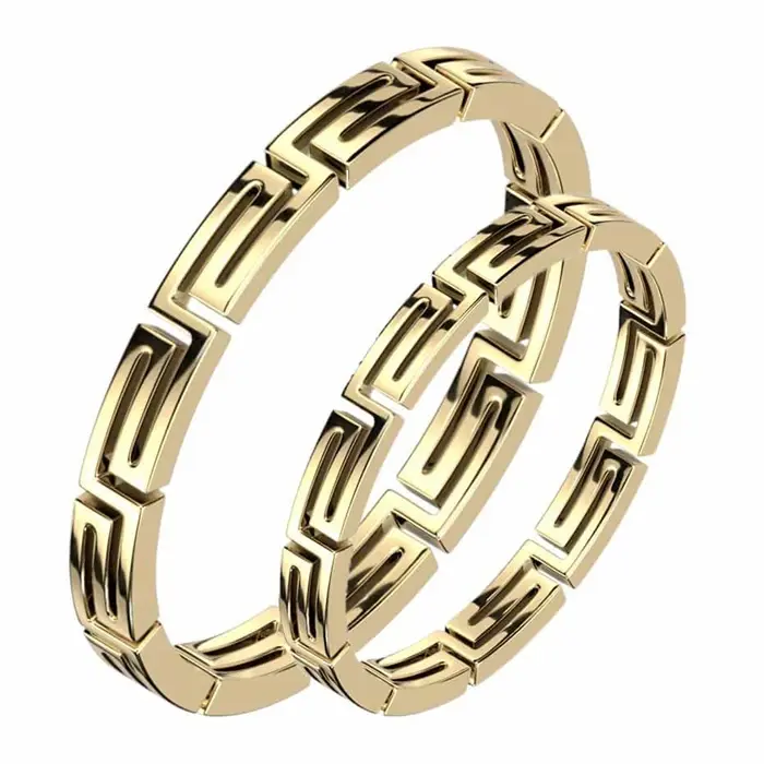 Mazecut Forlovelsesring i 18K Guld