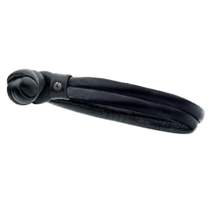 Ole Lynggaard Herre Læderarmbånd Mørk 22 cm
