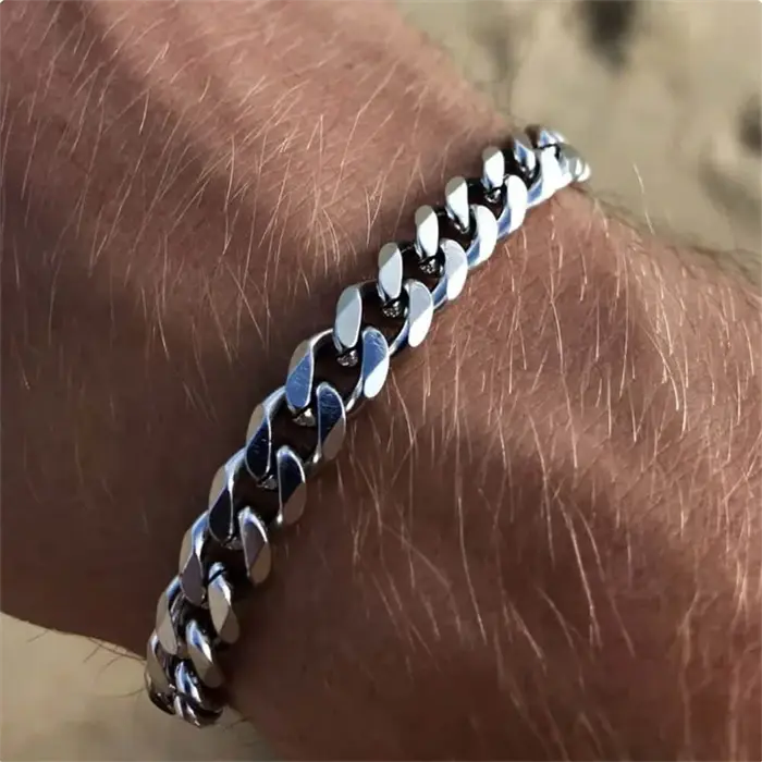 Rustfrit Stål Armbånd 7mm Bredt