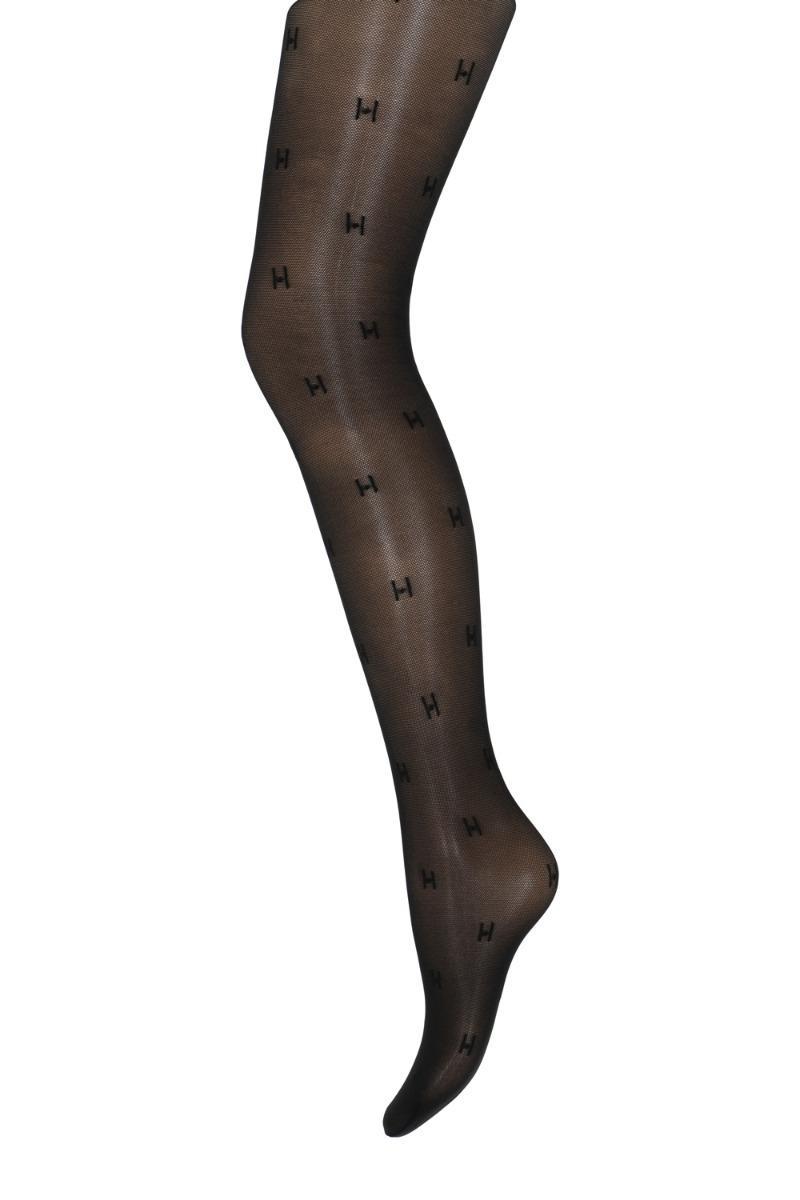 Hype The Detail - H-logo Strømpebukser 25den - Sort