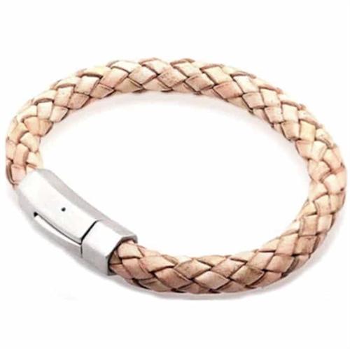 Naturlæder Armbånd i Lækkert Design