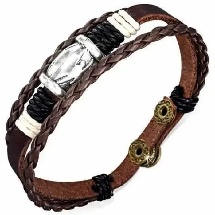 Stilfuldt Læderarmbånd