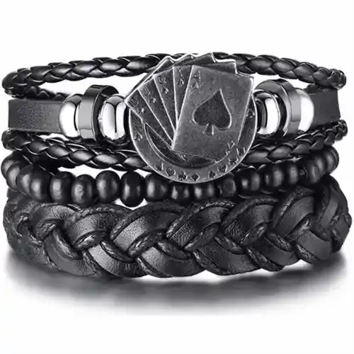 Poker Black 3-i-1 Armbånd
