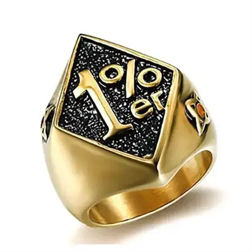 Golden Steel 1 Ring I Rustfrit Stål