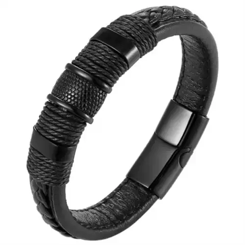 Sort Crawe Herrearmbånd i Stilfuldt Design