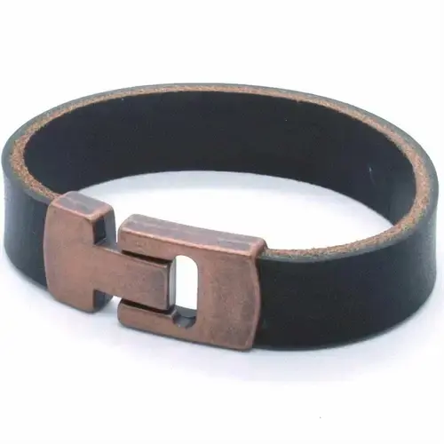 Mazo Læderarmbånd i Bronze
