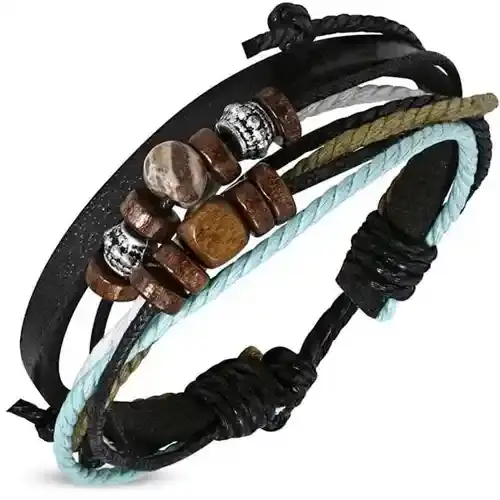 Grønt Snore Læderarmbånd