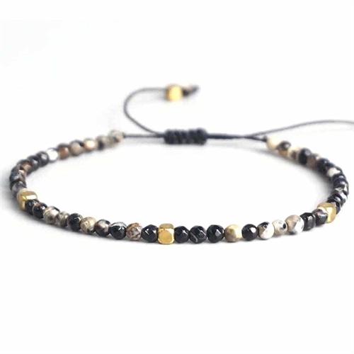 3mm Armbånd med Naturlige Perler