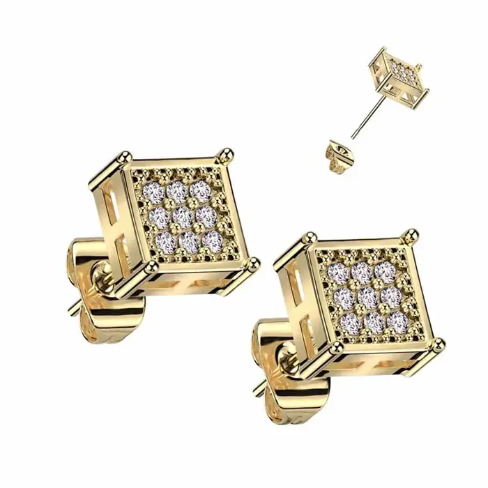 9 Cz Sten Forgyldt Ørestik