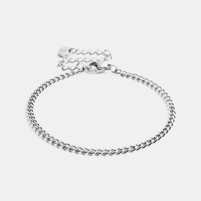 Facet Armbånd i Sølv 3mm