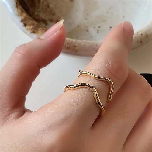 Dionysus Ring i Guldbelagt Sterlingsølv