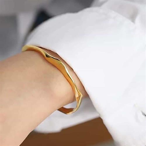 Vintage Bangle i 14k Forgyldt Sterling