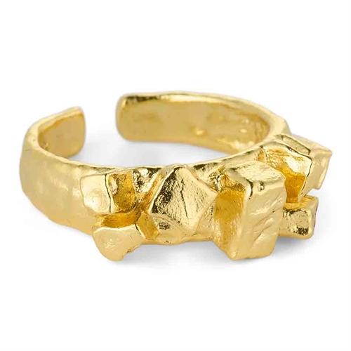 Zoe Ring i 14k Forgyldt Sterling Sølv