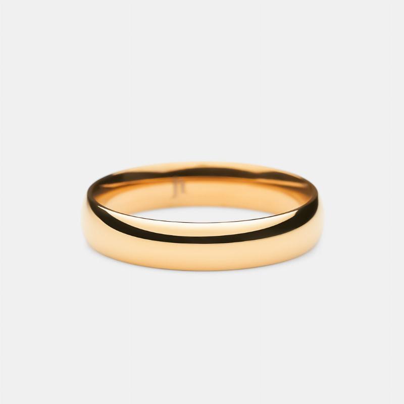 Sart Ring i 18k Guldbelægning 4mm