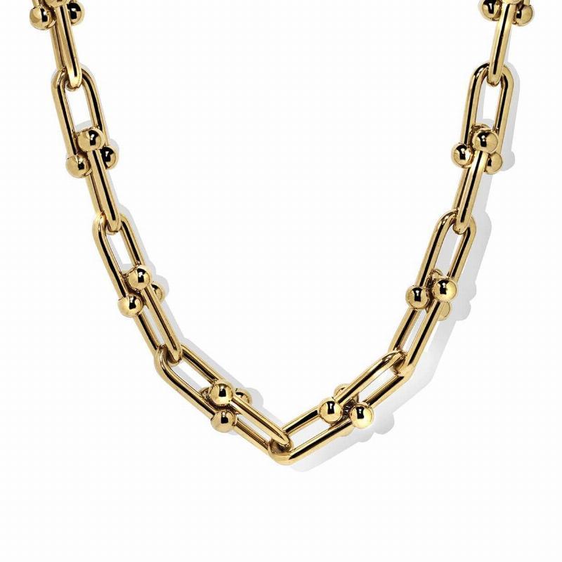 Funky Guld Halskæde med Unik Design