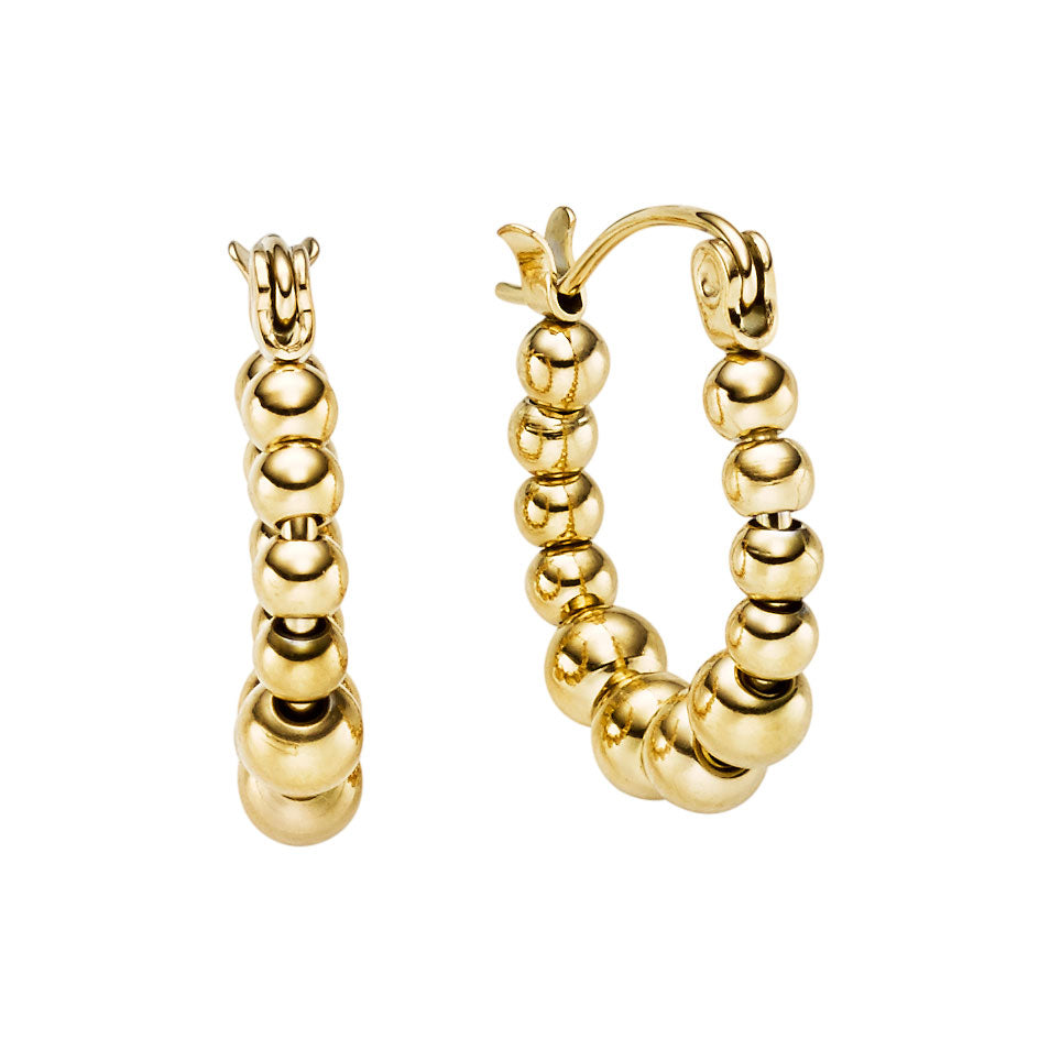 Alicante Guld-belagt Stål Øreringe – Elegant Design