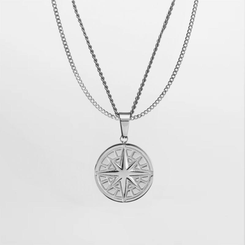 Compass 20 Minimal Bundle - Sølvtonet Herre Smykker