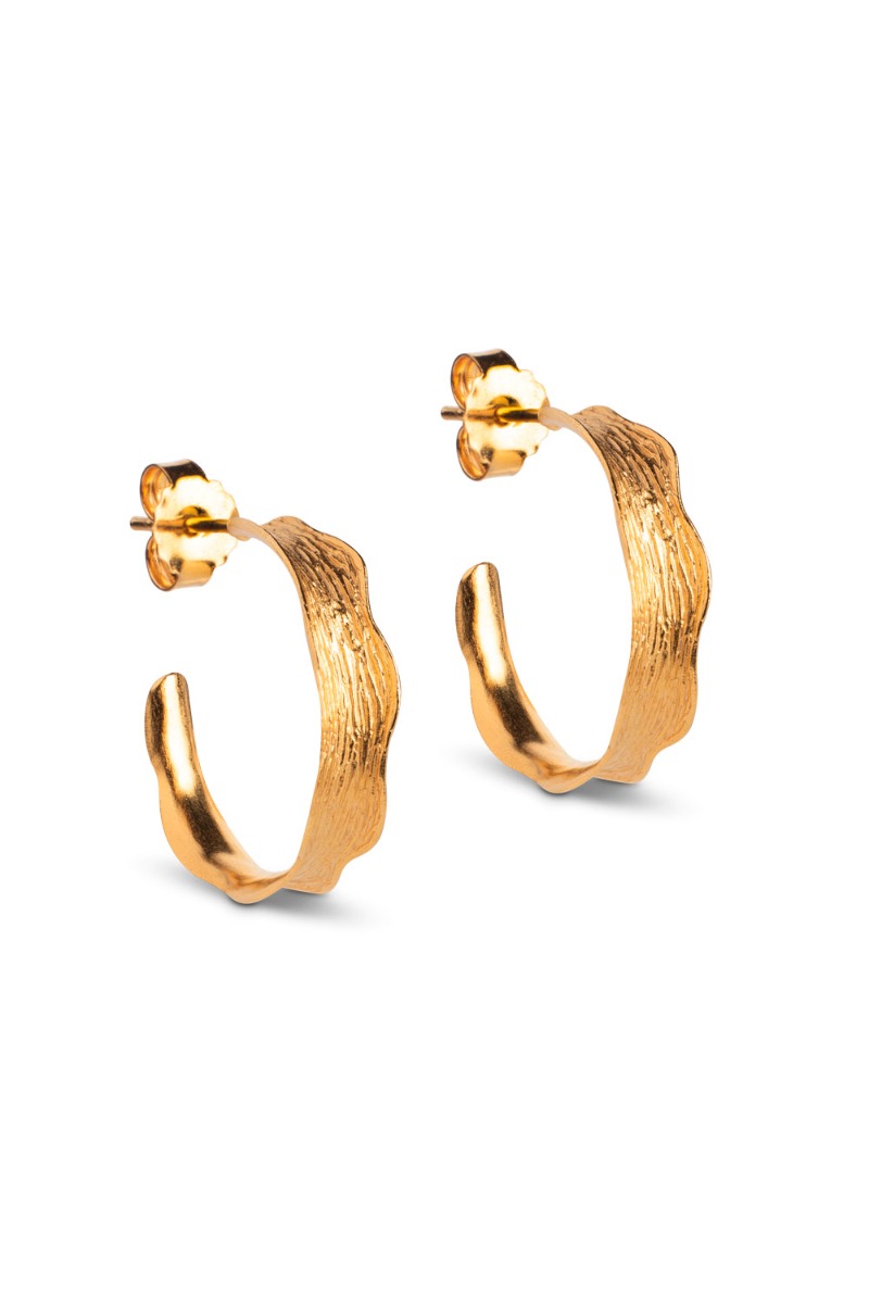 Enamel - Søde Guld øreringe - Ane Small Hoops