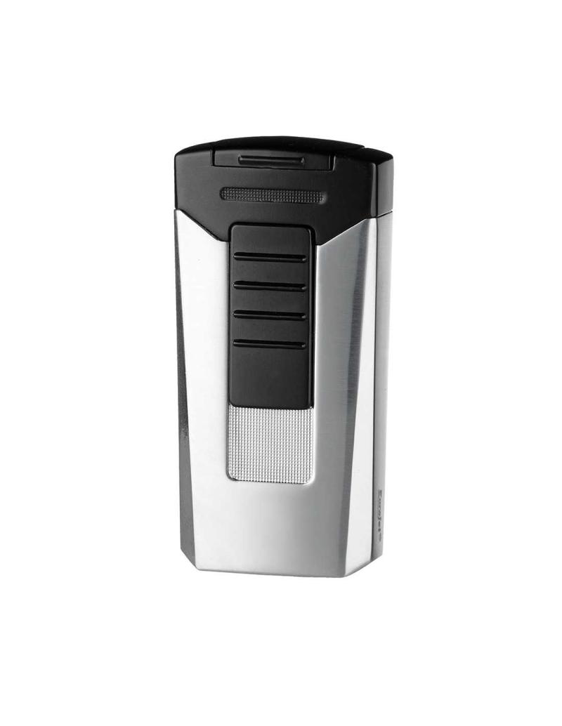 Eurojet Jet Race Chrome - Elegant Krom Og Sort Lighter
