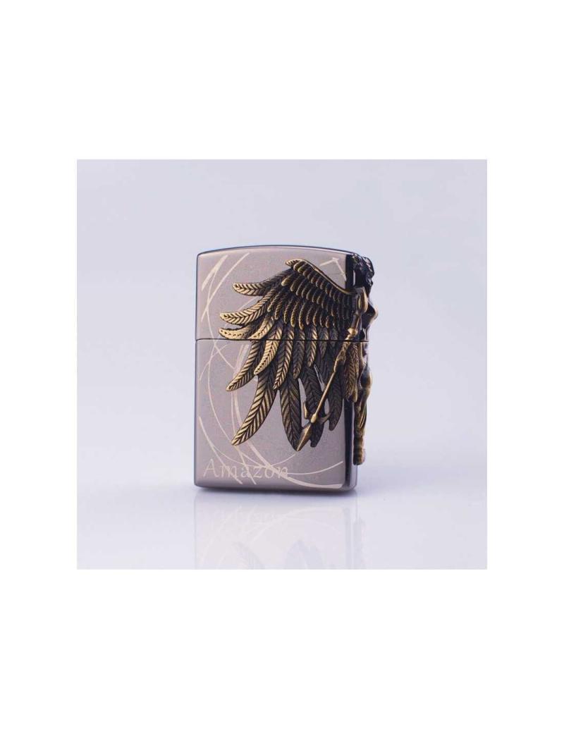 Krigsengel Kvalitets Lighter i Sort Jewel Box