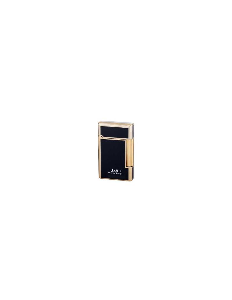 Winjet Palermo Premium Flint Lighter i Sortguld Jewel Box