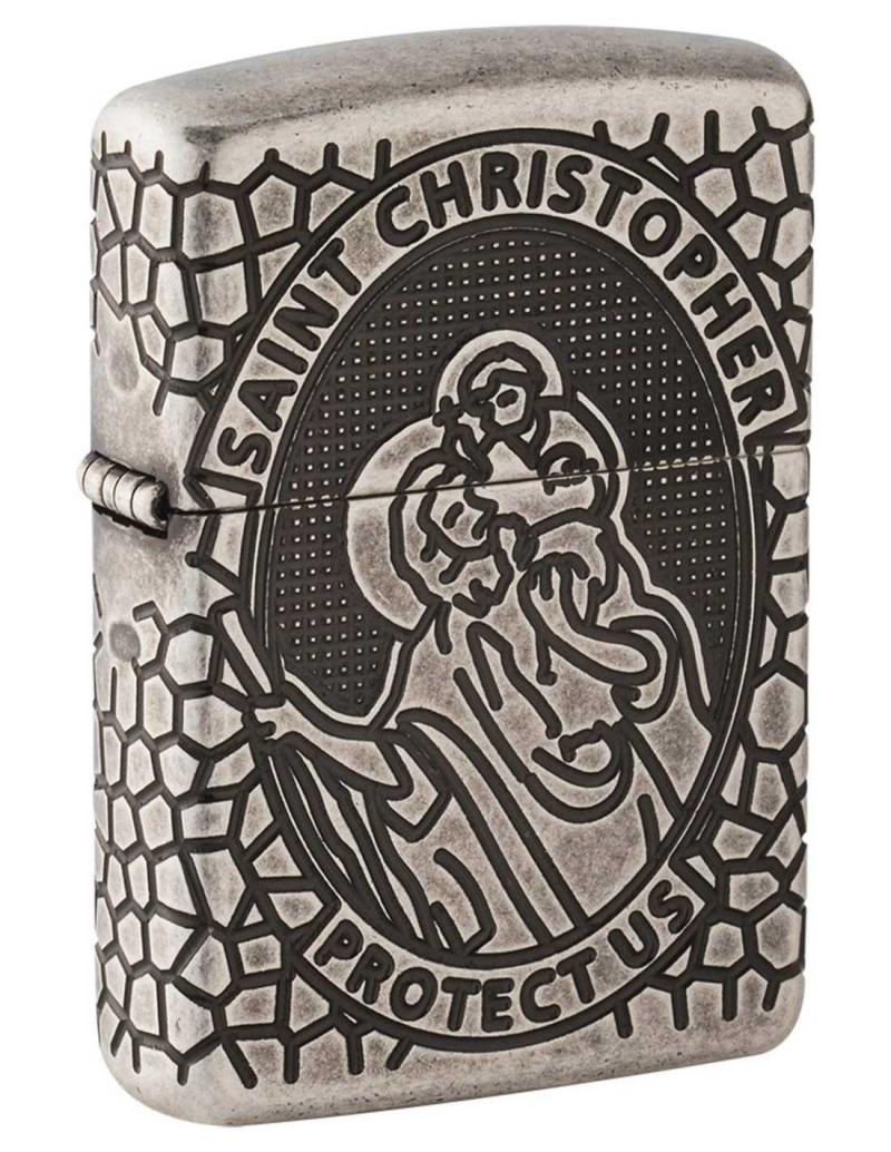Zippo Lighter Saint Christopher - Limited Edition med æske
