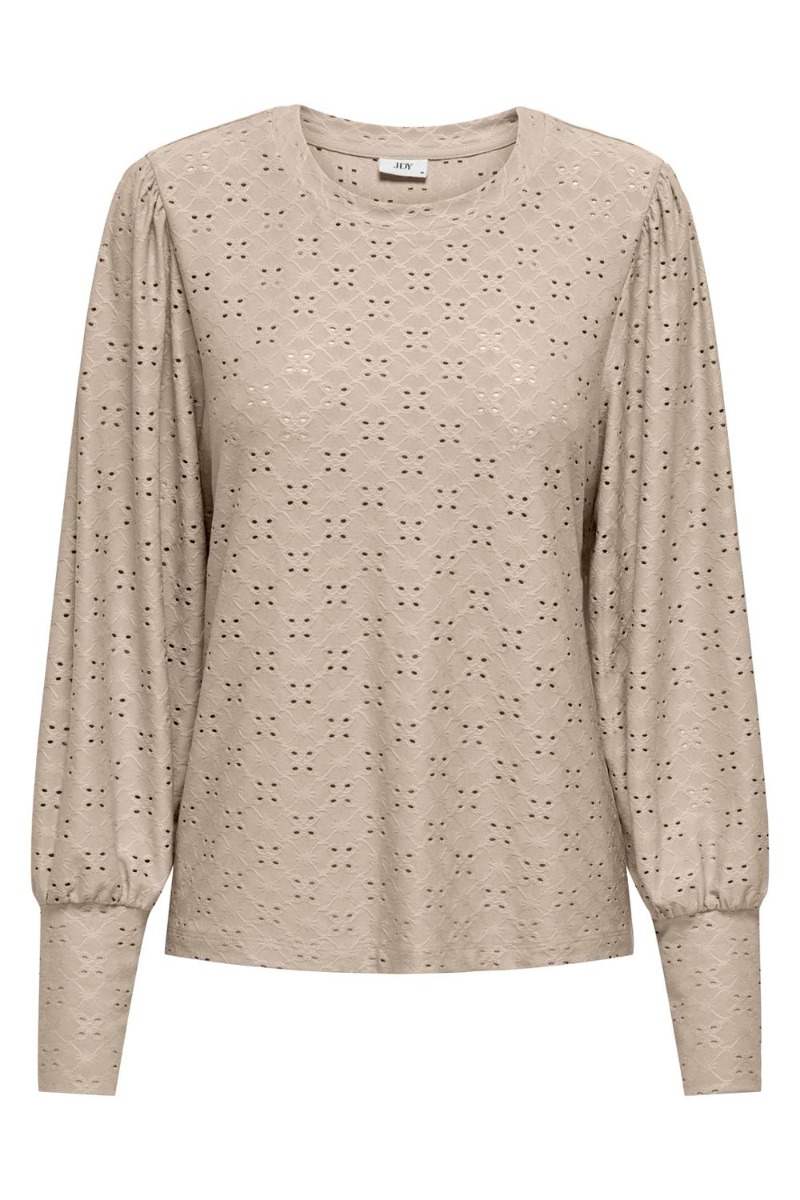 Jdy - Bluse - Jdy - Cathinka Ls Bellsleeve Top - Cement