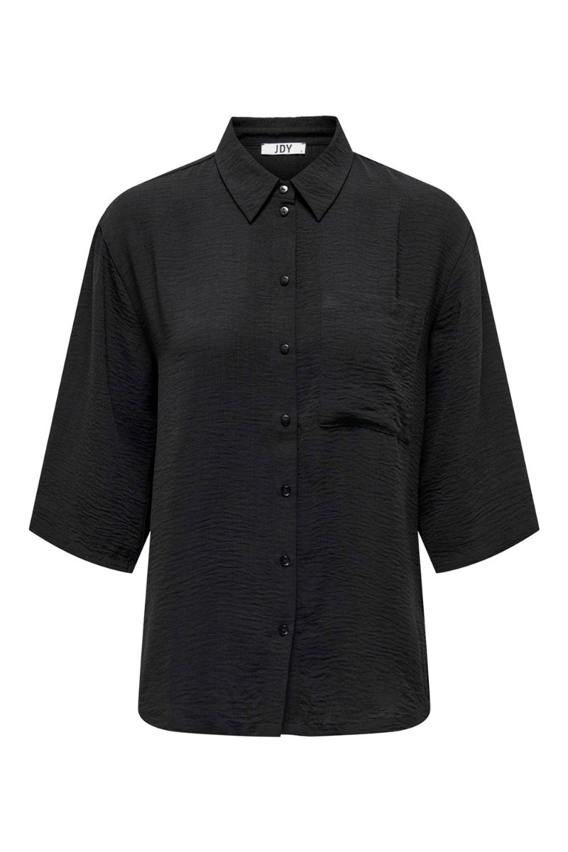 Jdy - Skjorte - Jdy Divya 34 Loose Shirt - Black
