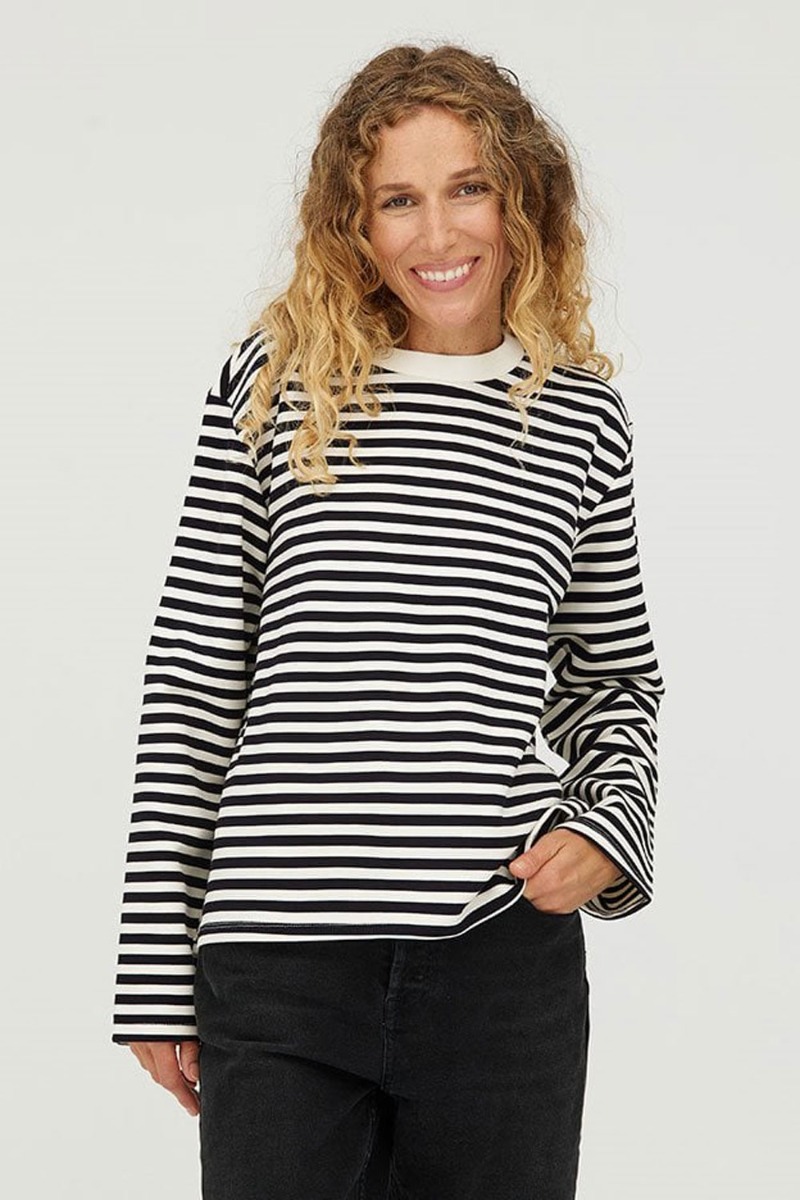 Mbym - Bluse - Celia-m - Night Skysugar Stripe