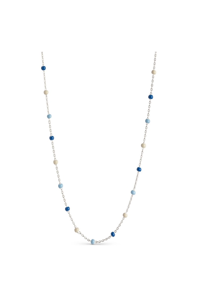 Enamel - Halskæde - Necklace Lola - 38x2 - Marine