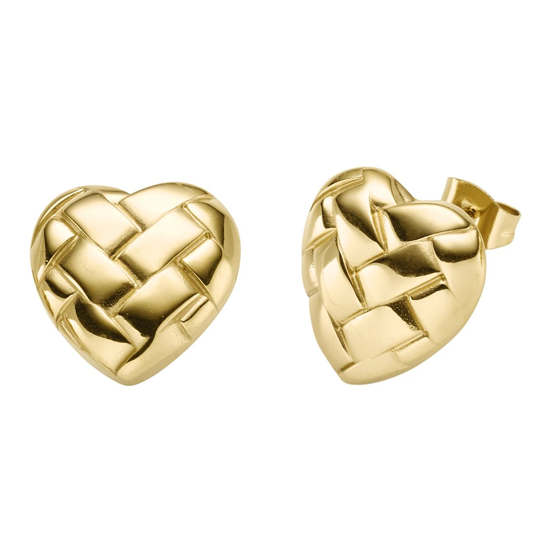 Arhms Stål ørestik Flet Hjerte Forg 9112248