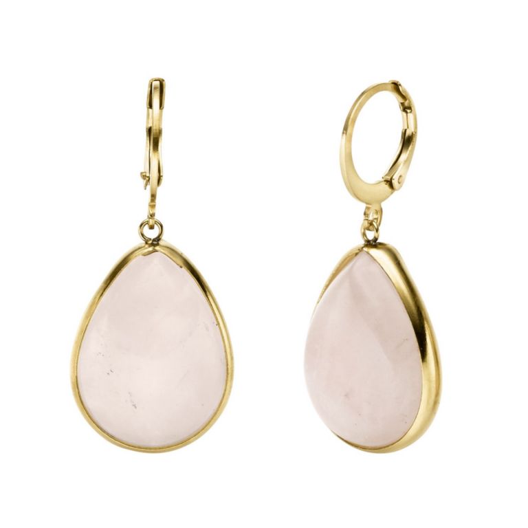 Arhms Stål ørehænger Pink Dråbe Forg 9112623