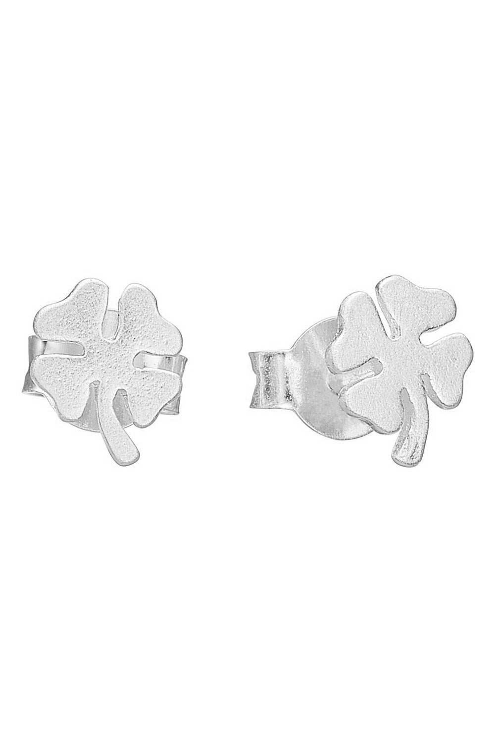 Enamel - øreringe - Clover - Silver