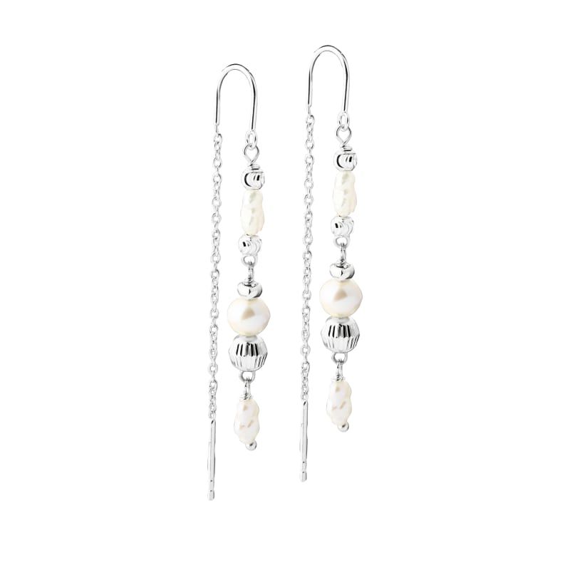 Line Pearl Thread  Silver