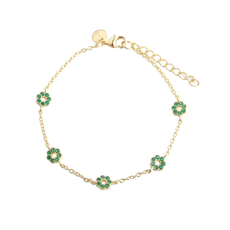 Verde Flower Bracelet Golden