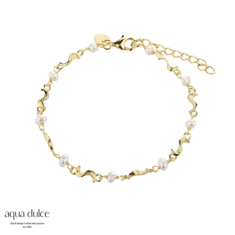 Rhumba Pearl Bracelet  Golden