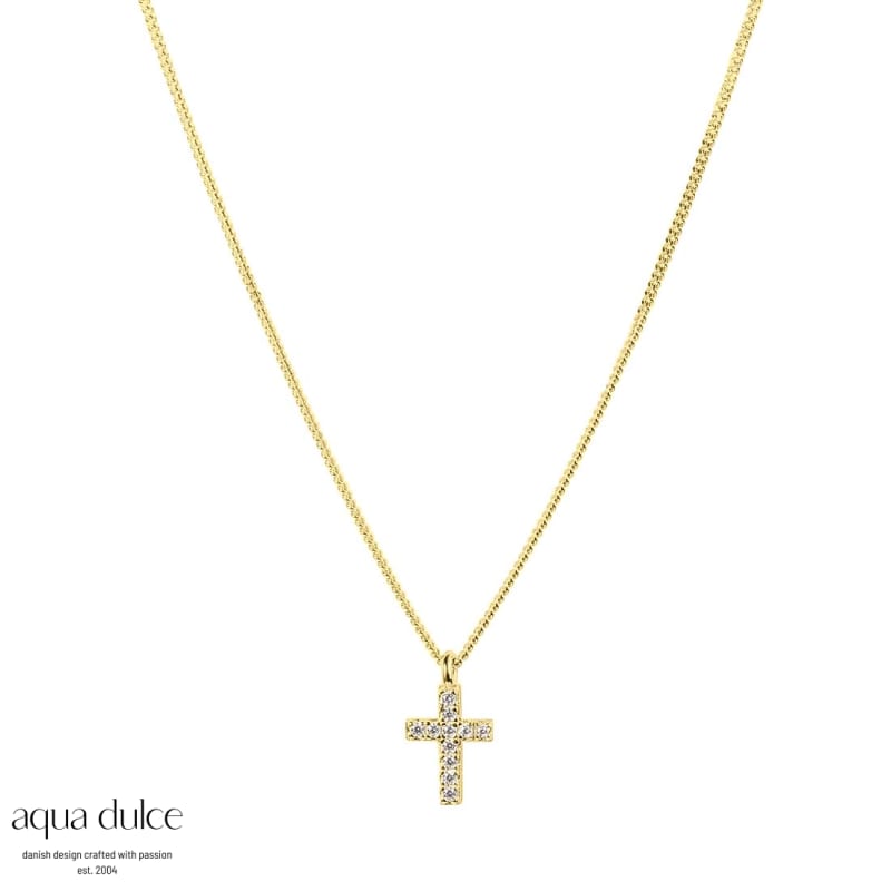 Cross Necklace  Golden