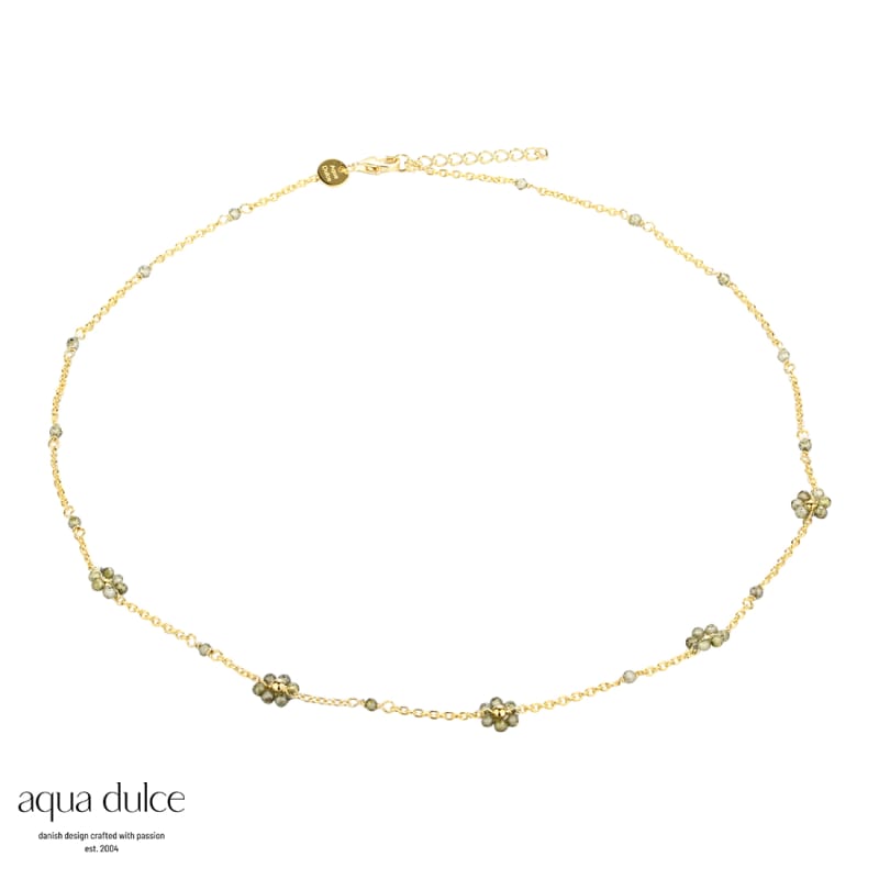Daisy Olive Necklace  Golden