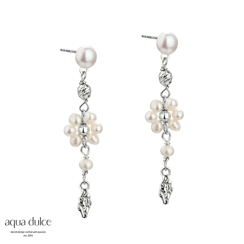 Daisy Pearl Earstud Silver