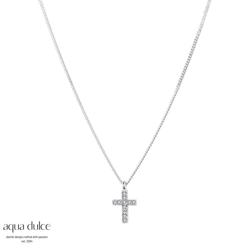 Cross Necklace  Silver
